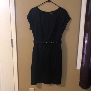 Black Cap Sleeve Dress